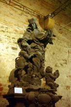 Vyšehrad - sál Gorlice, socha sv. Ludmily a sv. Václava